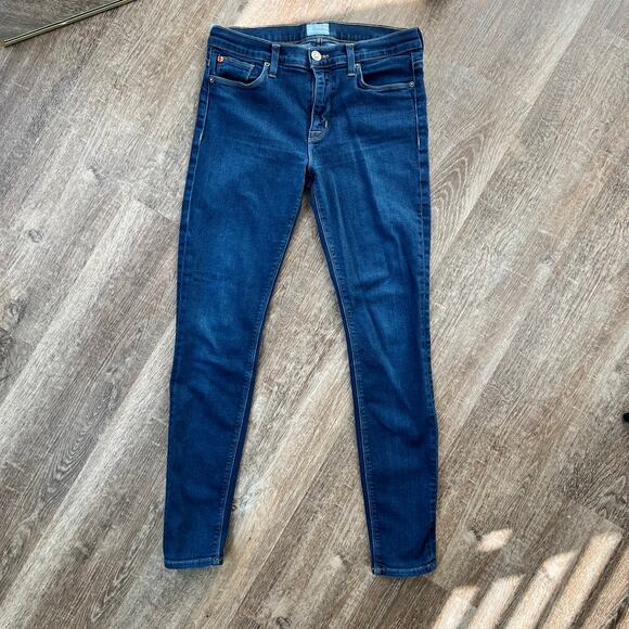 Hudson Nico Super Skinny Midrise Jeans Dark Wash - Picture 1 of 7